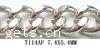 Iron Twist Oval Chain, curb lead free Sold per 100m- Strand